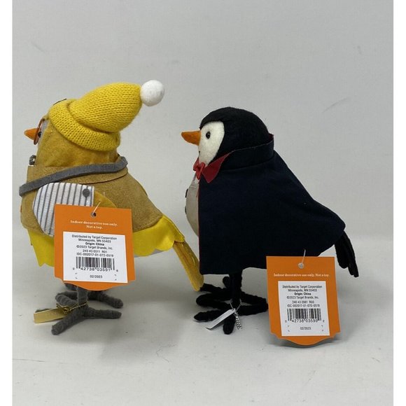 2 Target Halloween Birds Hyde & Eek 2023 Count Vampire & Apple Featherly Friends - Picture 3 of 6